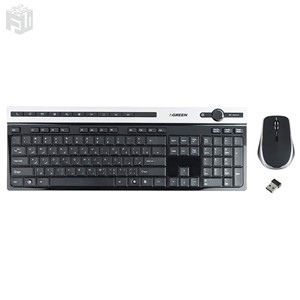 keyboard & mouse green gkm 505w