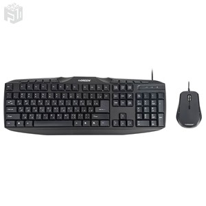 keyboard & mouse green gkm 305